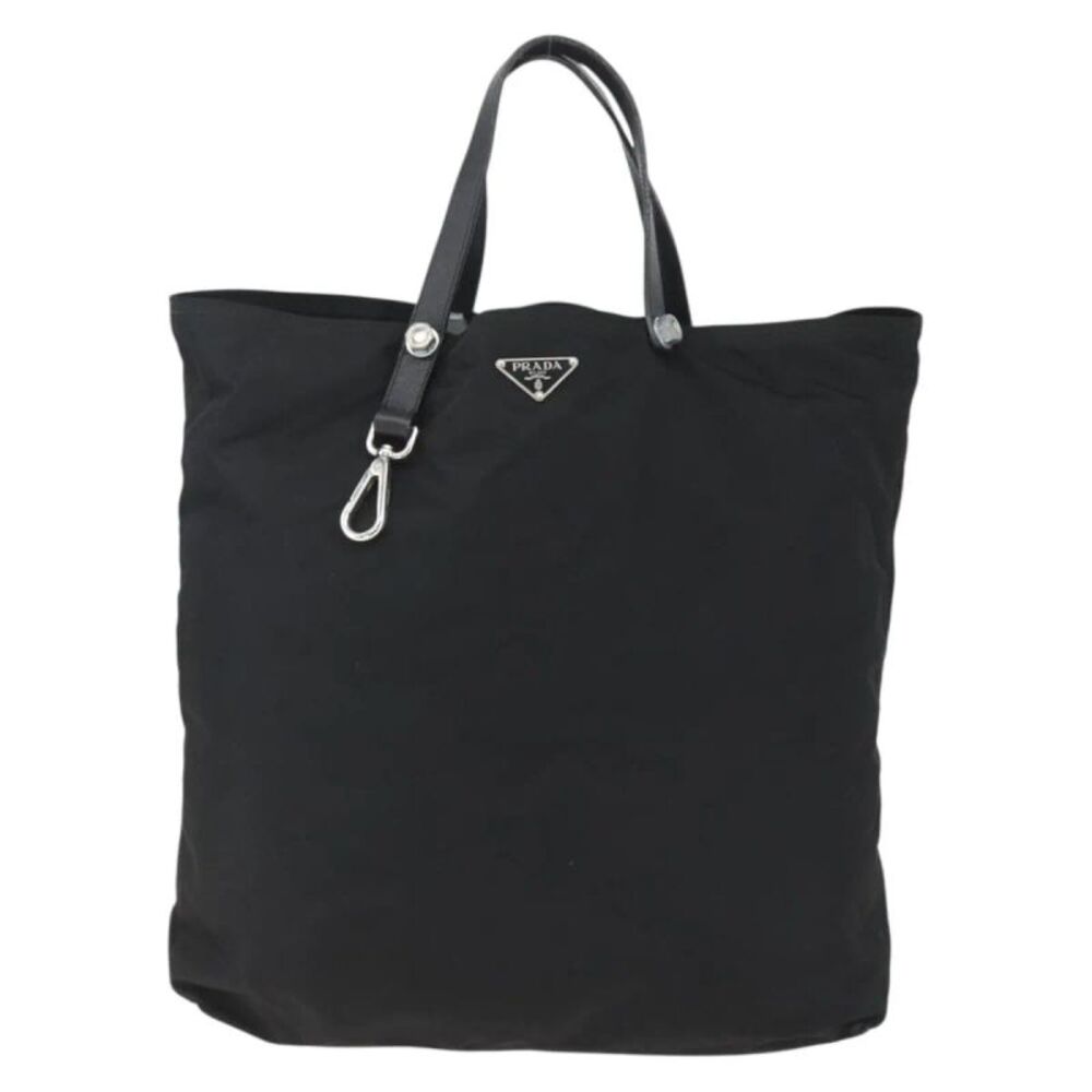 Prada Vintage Tote Tessuto Black Nylon Tote Bag Bag